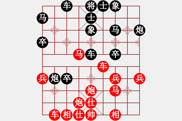 象棋棋譜圖片：老六對(duì)高保中路攻！?。。。。。。。?！ - 步數(shù)：40 