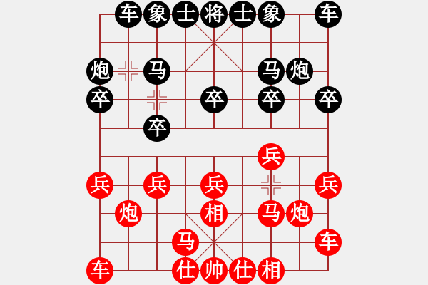 象棋棋譜圖片：《雙炮齊發(fā)，攻城陷池》：二愣子【先負(fù)】戚文卿(2014-5-8弈于大師網(wǎng)天天賽場) - 步數(shù)：10 