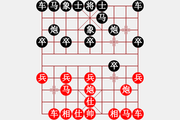 象棋棋谱图片：秦剑(9段)-胜-李世石(8段) - 步数：10 