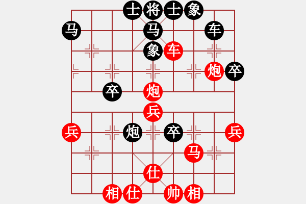 象棋棋譜圖片：老虎吃大人(3段)-勝-錦州之星(9級(jí)) - 步數(shù)：49 