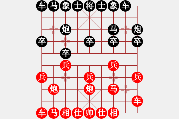 象棋棋譜圖片：軟件下棋(北斗)-和-網(wǎng)絡(luò)人機(jī)王(北斗) - 步數(shù)：10 