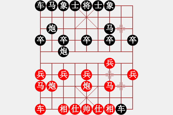 象棋棋譜圖片：鄉(xiāng)鎮(zhèn)棋手[737196383] -VS- 行就來(lái)吧[2362086542] - 步數(shù)：10 