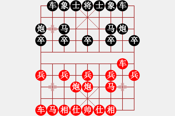 象棋棋譜圖片：一淚大師[524689516] -VS- 棋門客棧高手[1837077634] - 步數(shù)：10 