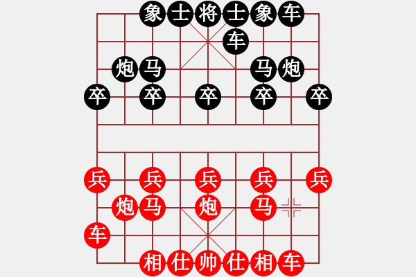 象棋棋譜圖片：象棋愛好者 VS 初級棋士 - 步數(shù)：10 