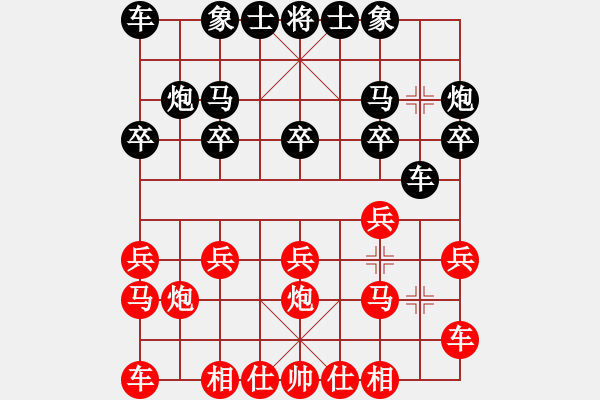 象棋棋譜圖片：小女戲竹香(3段)-負(fù)-心胸狹窄(7段) - 步數(shù)：10 