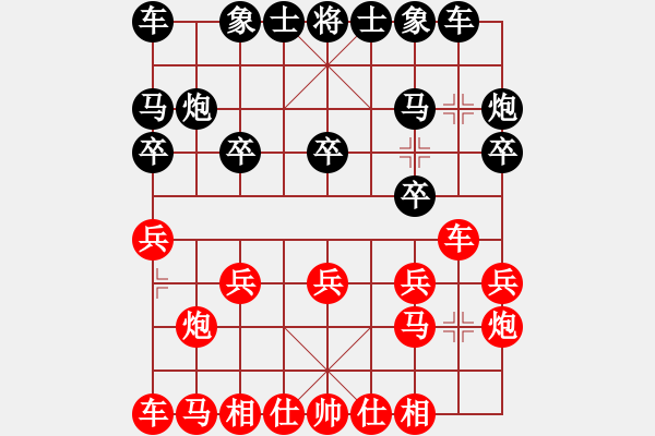 象棋棋譜圖片：小草[40916171] -VS- 大道仙人[987515088] - 步數：10 