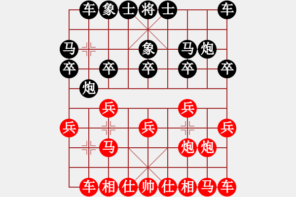 象棋棋譜圖片：一線之間[2633993492] -VS- ┠緣┨星星[5098708] - 步數(shù)：10 