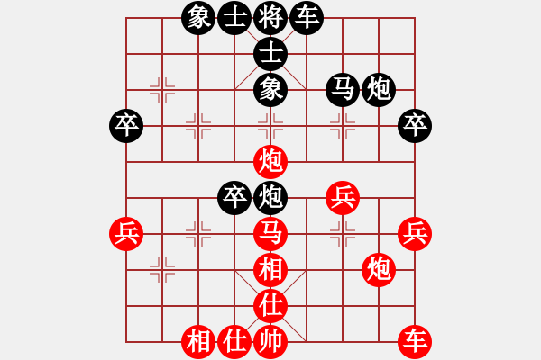 象棋棋譜圖片：2018光明杯 甲組 第04輪 第03臺 張洪瑞 先和 許格平 - 步數(shù)：40 