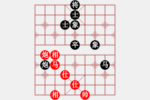 象棋棋譜圖片：又見困獸術(shù)――狂蟒纏身，難解魔咒！ - 步數(shù)：110 