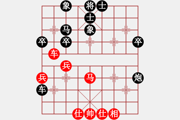 象棋棋譜圖片：天煞孤鑫(1段)-負-肥豬豬(4段) - 步數(shù)：50 