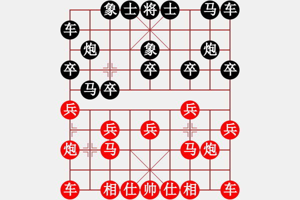 象棋棋譜圖片：朱少 和 孟凡瑞 - 步數(shù)：10 