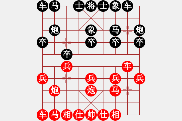 象棋棋譜圖片：單霞麗     先勝 金海英     - 步數(shù)：10 