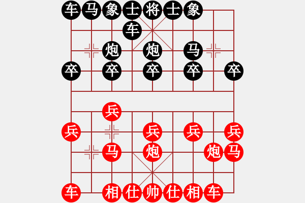 象棋棋譜圖片：動(dòng)無止境認(rèn)輸帥五進(jìn)九 - 步數(shù)：10 