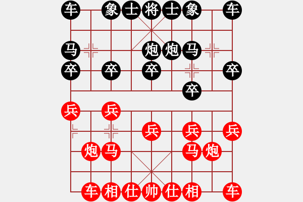 象棋棋譜圖片：負(fù)分太后 魚[紅] -VS- 海闊天空[黑]（1） - 步數(shù)：10 