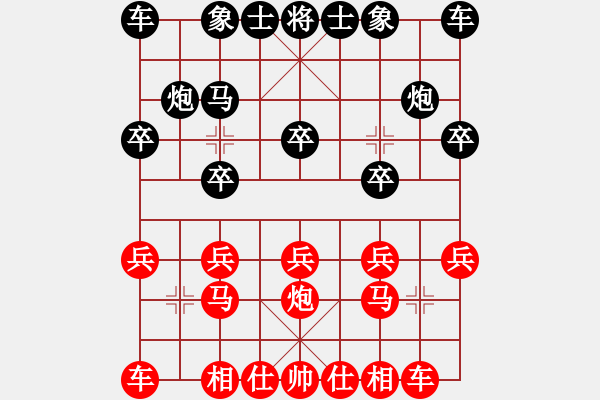 象棋棋譜圖片：崆峒山 的頑強抵抗[黑] -VS- 雷水影 的臭棋，太緩[紅] - 步數(shù)：10 