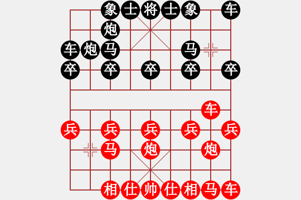 象棋棋譜圖片：WW仕[紅] -VS- 盜用賬戶[黑] - 步數(shù)：10 