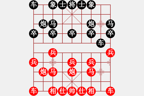 象棋棋譜圖片：bbqq（先負）適狡鈍ヶ鉋 _ - 步數(shù)：10 