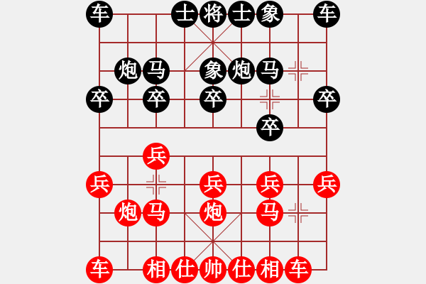 象棋棋譜圖片：葉水簾枝[65638590] -VS- 冷酷到底[709213645] - 步數(shù)：10 