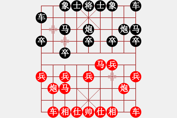 象棋棋譜圖片：托托[2313259580] -VS- 橫才俊儒[292832991] - 步數(shù)：10 