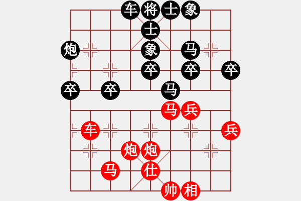 象棋棋譜圖片：英雄酷哥(4段)-勝-風雪老祖(1段) - 步數(shù)：40 