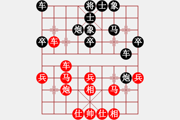 象棋棋譜圖片：淮南小曹(7段)-負(fù)-泰山之巔(9段) - 步數(shù)：30 