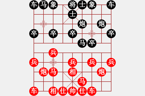 象棋棋譜圖片：qinyiqiang 勝 撥云見日 - 步數(shù)：10 