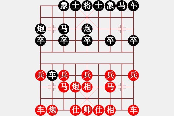 象棋棋譜圖片：1299局 A60- 過宮炮局-天天Ai1-2(先負(fù))小蟲引擎23層 - 步數(shù)：10 