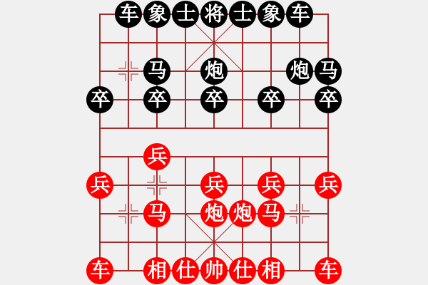 象棋棋譜圖片：四平過(guò)宮炮(8段)-和-郭美美反撲(人王) - 步數(shù)：10 