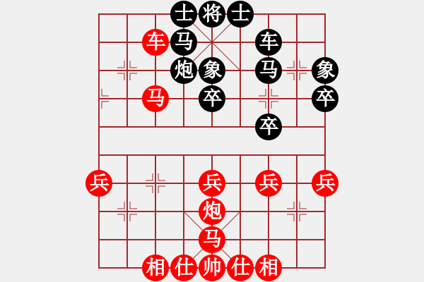 象棋棋谱图片：第2届世界象棋软件锦标赛第2轮象棋旋风红先胜谢谢大师 - 步数：40 