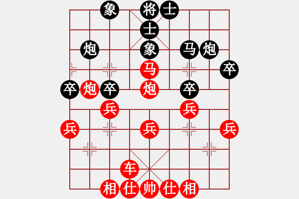 象棋棋譜圖片：【百日筑基第34局】實(shí)戰(zhàn)短局精彩殺勢：黑龍江·張影富（先勝）遼寧·金波（2019年12月4日） - 步數(shù)：35 