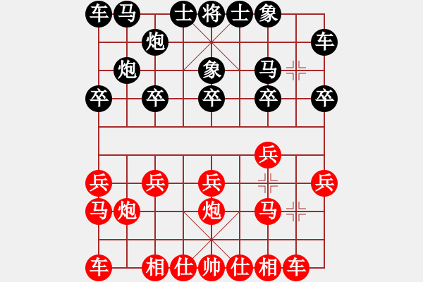 象棋棋譜圖片：cmms(6星)-勝-花臉(9星) - 步數(shù)：10 