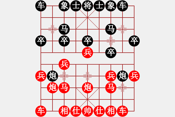 象棋棋譜圖片：測(cè)評(píng)雙炮過河 對(duì)急沖中兵 平炮壓馬 補(bǔ)士 進(jìn)自己中兵 - 步數(shù)：10 