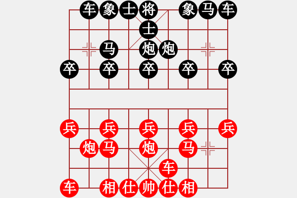 象棋棋譜圖片：《學習大師后手》56列炮正馬左車跨河捉馬破中炮右橫車左馬盤河左炮過河封車 - 步數(shù)：10 