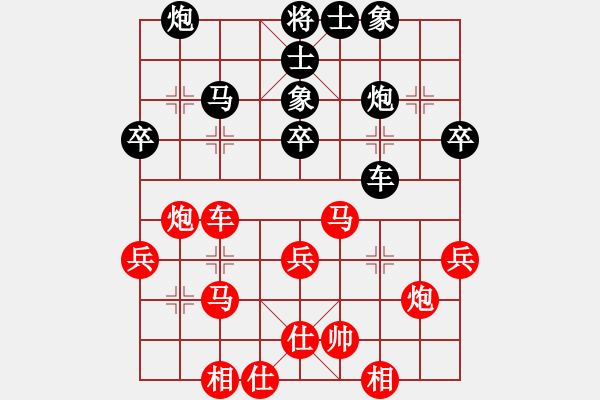 象棋棋譜圖片：卜鳳波     先勝 蔣全勝     - 步數(shù)：50 