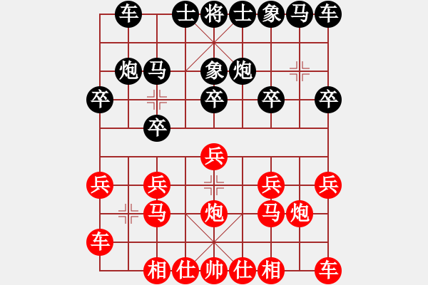 象棋棋譜圖片：橫才俊儒[紅] -VS- 天涯心[黑]故壘西邊一級大師之次終二局 - 步數(shù)：10 