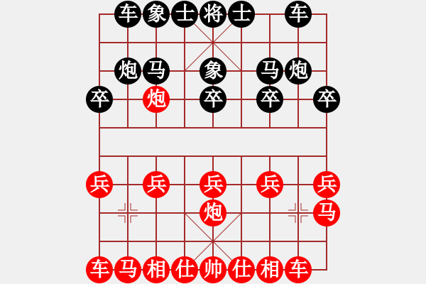 象棋棋譜圖片：象棋愛好者 VS 初級棋士 - 步數(shù)：10 