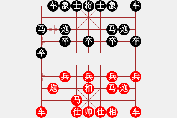 象棋棋譜圖片：《學(xué)習(xí)大師后手》邊馬卒底炮破起馬局拐角馬急進(jìn)邊兵 - 步數(shù)：10 