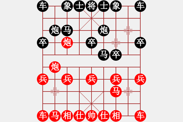 象棋棋譜圖片：騰迅 QQ 象棋對局 - 步數(shù)：10 