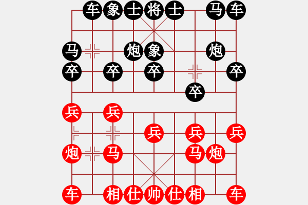 象棋棋譜圖片：葬心紅勝lixiaoxiao520【仙人指路】 - 步數(shù)：10 