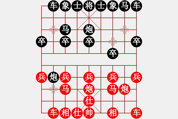 象棋棋譜圖片：9422局 A01-上仕局-小蟲(chóng)引擎24層 紅先勝 旋九專(zhuān)雙核-大師 - 步數(shù)：10 