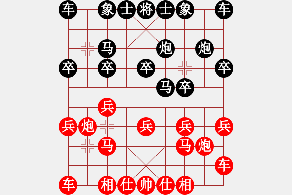 象棋棋譜圖片：huaxuexi先負(fù)兵工廠 - 步數(shù)：10 