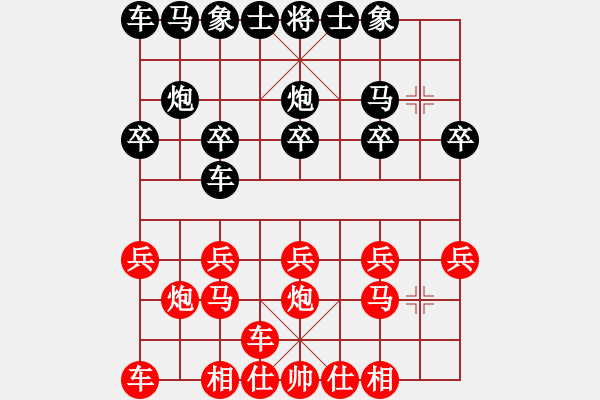 象棋棋譜圖片：順炮橫車(chē)對(duì)直車(chē)27 - 步數(shù)：10 