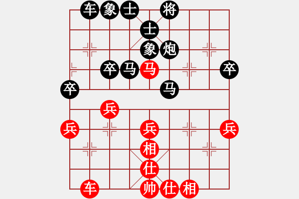 象棋棋譜圖片：負(fù)分太后 魚(yú)[紅] -VS- 齊天大勝[黑](9) - 步數(shù)：60 