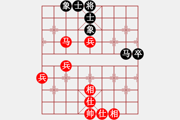 象棋棋譜圖片：負(fù)分太后 魚(yú)[紅] -VS- 齊天大勝[黑](9) - 步數(shù)：80 