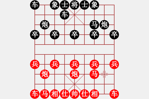 象棋棋譜圖片：孫浩宇被讓馬局孫浩宇紅勝其中戰(zhàn)術(shù)手段值得借鑒 - 步數(shù)：10 