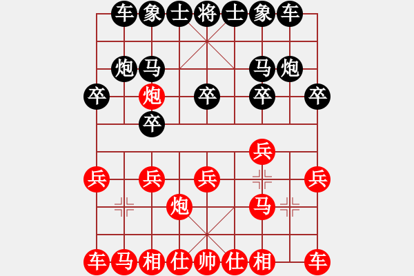 象棋棋谱图片：吕钦 先和 万春林 - 步数：10 