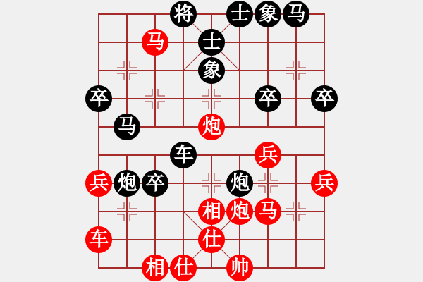 象棋棋譜圖片：專(zhuān)殺高手[紅] -VS- 行者必達(dá)[黑]sshu - 步數(shù)：40 