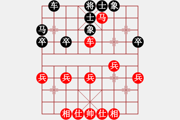 象棋棋譜圖片：第7局 直橫車進(jìn)三兵對(duì)左單提馬巡河炮 - 步數(shù)：33 