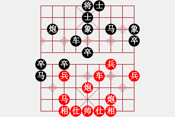 象棋棋譜圖片：2006年迪瀾杯弈天聯(lián)賽第一輪轟炸機(jī)四號(5r)-勝-西門慶(1段) - 步數(shù)：40 