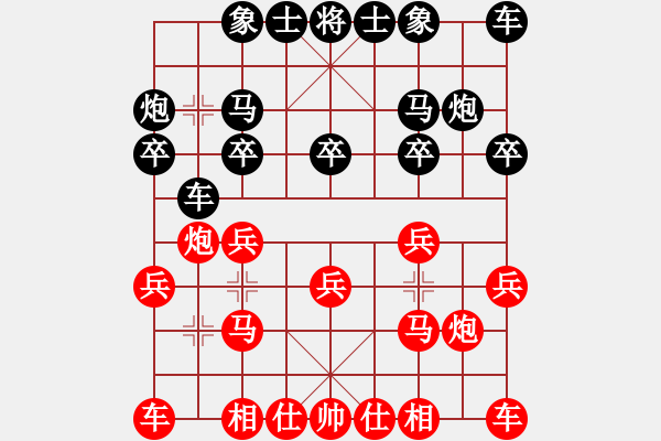 象棋棋譜圖片：我是馬科(9星)-和-智云開局庫(9星) - 步數(shù)：10 